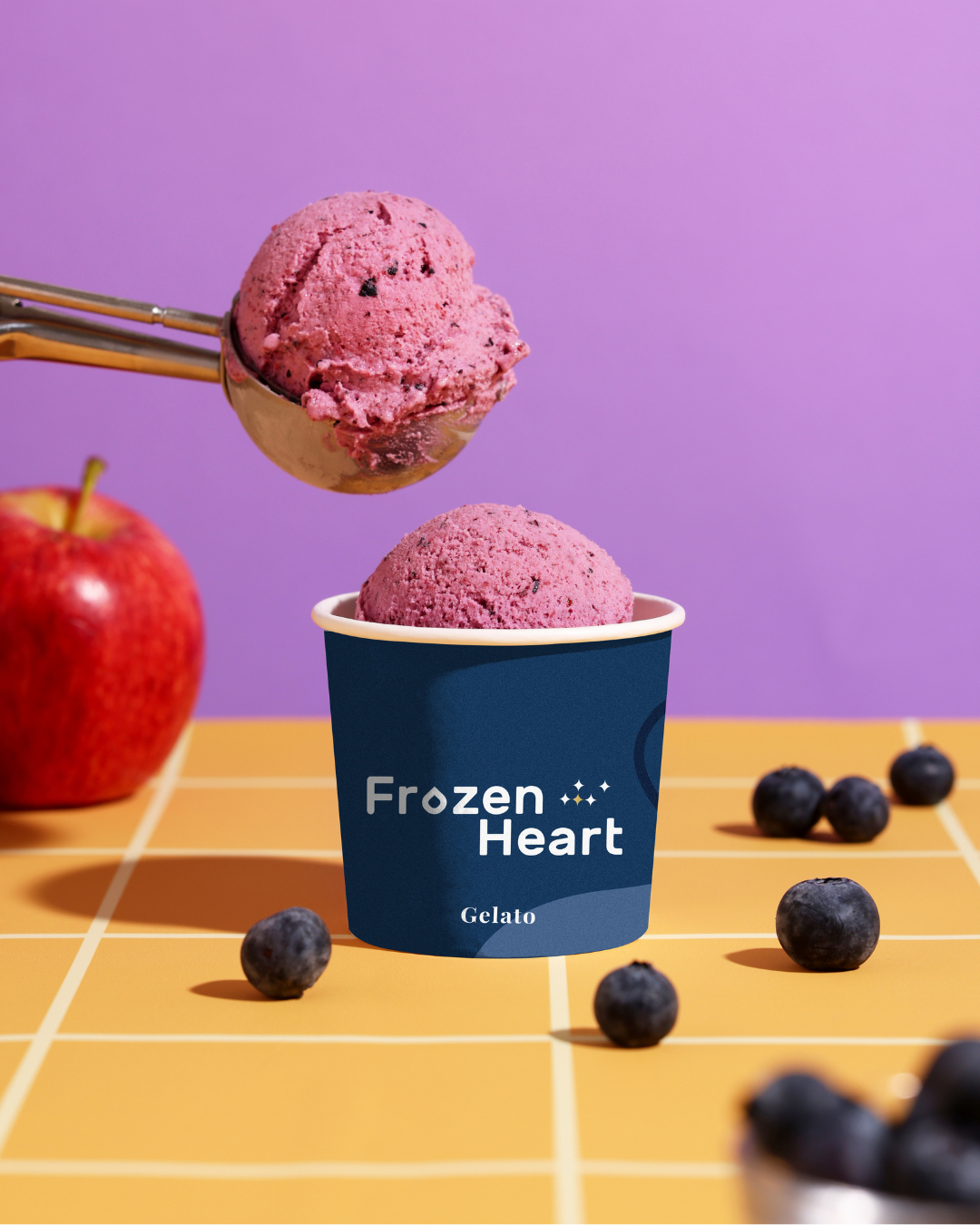 Gelato｜蘋香藍莓